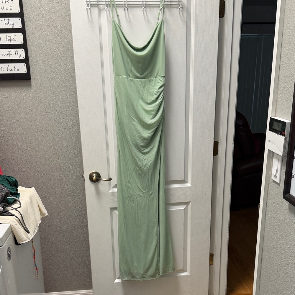 Elegant Sage Green Hello Molly Maxi Dress - Picture 1 of 6